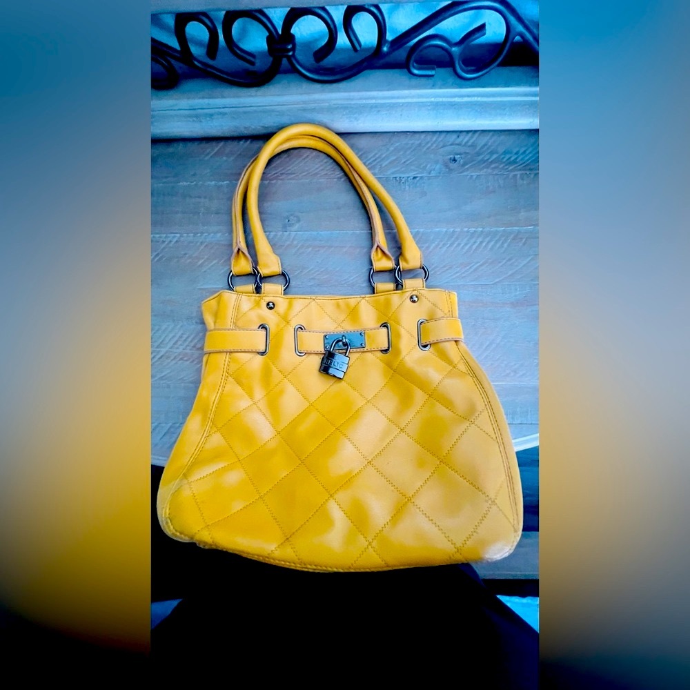 Stylish Golden Yellow Handbag
